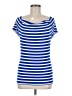 Willi Smith Blue Short Sleeve Top Size M - photo 1