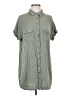 Mittoshop 100% Viscose Green Short Sleeve Button-Down Shirt Size S - photo 1