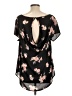 Torrid Black Short Sleeve Blouse Size Lg Plus (0) - photo 2