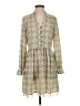 Hi-Line Argyle Tan Casual Dress Size S - photo 1