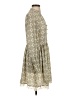 Hi-Line Argyle Tan Casual Dress Size S - photo 4