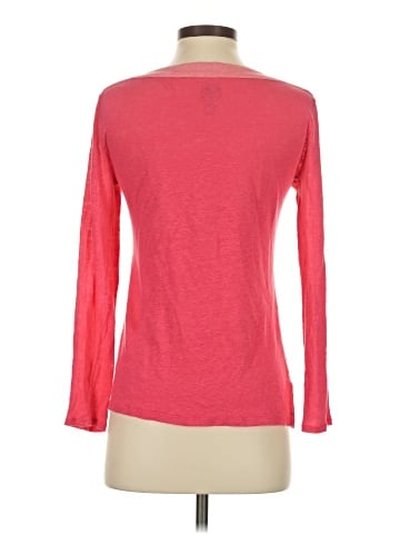 Blue Saks Fifth Avenue 3/4 Sleeve T-Shirt (view 2)