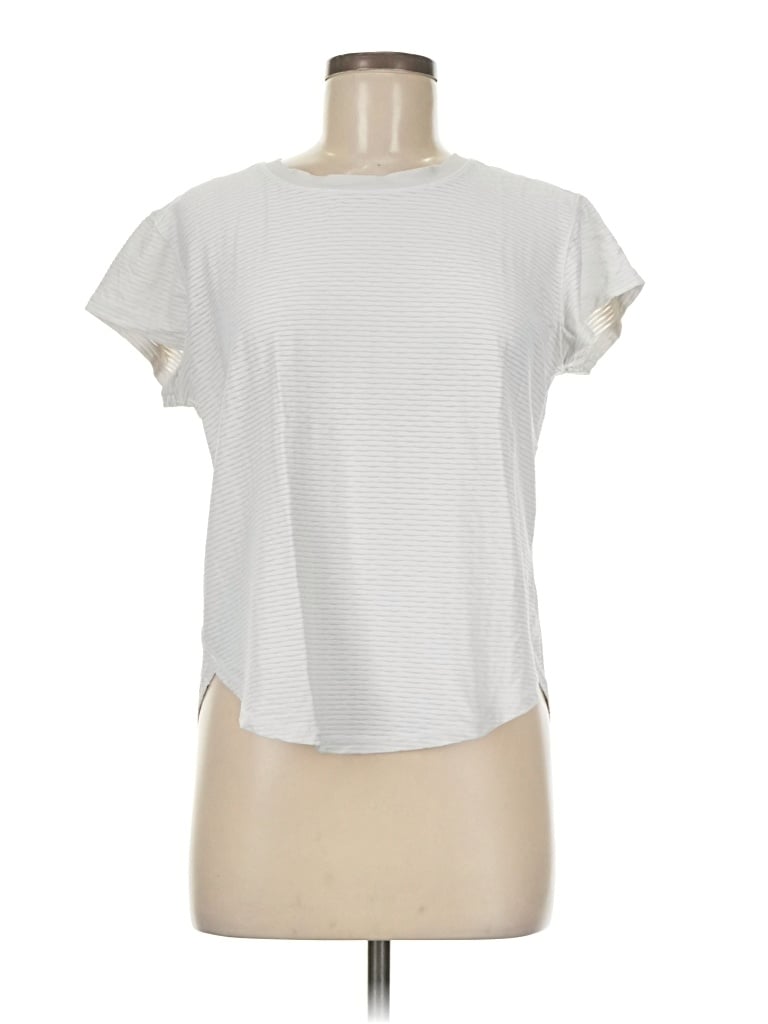 Pre-owned Calia Short Sleeve T-shirt In White