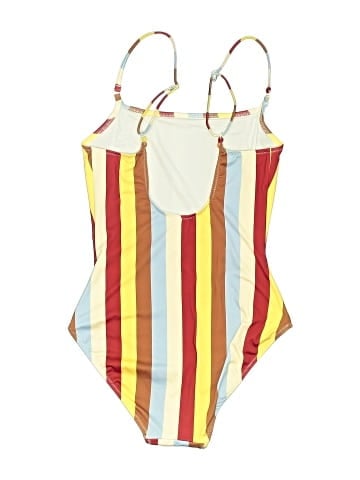 Solid & Striped One Piece Swimsuit (view 2)
