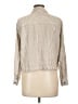 Vince Camuto Stripes Tan 3/4 Sleeve Button-Down Shirt Size L - photo 2