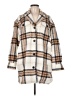 Old Navy Plaid Ivory Coat Size M - photo 1