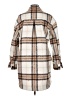 Old Navy Plaid Ivory Coat Size M - photo 2