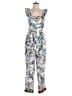 FARM Rio Print Blue Jumpsuit Size L - photo 1