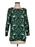 J.Crew 100% Polyester Green 3/4 Sleeve Top Size 4 - photo 1
