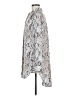 Express Animal Print Silver Long Sleeve Blouse Size M - photo 5