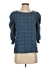Shein 100% Polyester Blue 3/4 Sleeve Blouse Size 2 - photo 1
