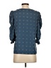 Shein 100% Polyester Blue 3/4 Sleeve Blouse Size 2 - photo 2