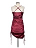 Shein 100% Polyester Burgundy Cocktail Dress Size 4 - photo 2