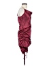 Shein 100% Polyester Burgundy Cocktail Dress Size 4 - photo 4