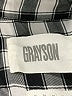 Grayson 100% Lyocell Checkered-gingham Gray Long Sleeve Blouse Size Med (3) - photo 7