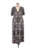 Unbranded Paisley Gray Black Casual Dress Size 00 - photo 2