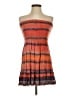 Ecote 100% Rayon Stripes Orange Cocktail Dress Size S - photo 1