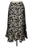 R.Q.T 100% Polyester Paisley Black Casual Skirt Size 12 - photo 2