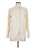 Kate Hill Color Block Ivory Long Sleeve Button-Down Shirt Size M - photo 1