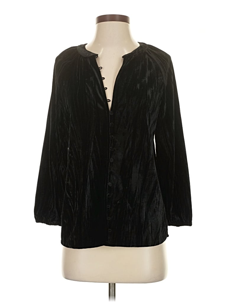 Lovestitch Long Sleeve Blouse In Black