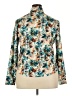 Unbranded 100% Polyester Floral Teal Long Sleeve Blouse Size XXL - photo 2