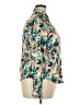 Unbranded 100% Polyester Floral Teal Long Sleeve Blouse Size XXL - photo 4