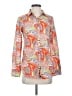 J. McLaughlin Paisley Floral Tropical Orange Long Sleeve Blouse Size XS - photo 1