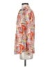 J. McLaughlin Paisley Floral Tropical Orange Long Sleeve Blouse Size XS - photo 5