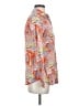 J. McLaughlin Paisley Floral Tropical Orange Long Sleeve Blouse Size XS - photo 4