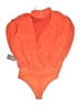 Express Solid Orange Swimsuit Top Size S - photo 2