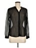 Ann Taylor 100% Polyester Polka Dots Black Long Sleeve Blouse Size M (petite) - photo 1