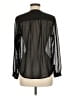 Ann Taylor 100% Polyester Polka Dots Black Long Sleeve Blouse Size M (petite) - photo 2