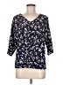Unbranded 100% Polyester Blue 3/4 Sleeve Blouse Size M - photo 1