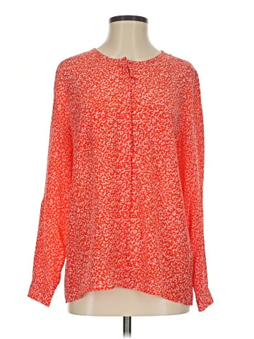 Joie Long Sleeve Silk Top (view 1)