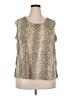 August Max Woman 100% Polyester Ivory Sleeveless Blouse Size 2X - photo 1