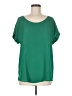Pleione 100% Polyester Green Short Sleeve Blouse Size M - photo 1