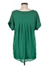 Pleione 100% Polyester Green Short Sleeve Blouse Size M - photo 2