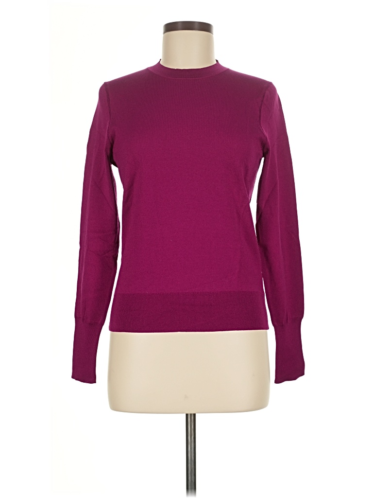 Pre-owned Express Long Sleeve Top Burgundy Turtleneck Tops