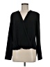 Remade 100% Polyester Black Long Sleeve Blouse Size M - photo 1
