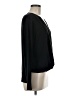Remade 100% Polyester Black Long Sleeve Blouse Size M - photo 4