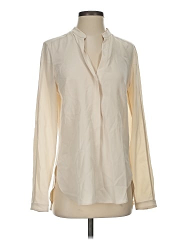 Akris Punto Long Sleeve Silk Top (view 1)