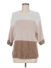 Matty M Color Block Tan Pullover Sweater Size M - photo 1