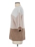 Matty M Color Block Tan Pullover Sweater Size M - photo 5