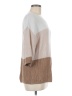 Matty M Color Block Tan Pullover Sweater Size M - photo 4