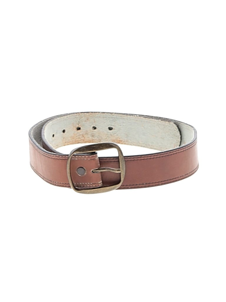 Pre-owned Assorted Brands Leather Belt In Brown
