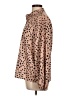 Unbranded 100% Polyester Animal Print Brown Long Sleeve Blouse Size L - photo 5