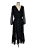 Point Sur 100% Polyester Stars Black Cocktail Dress Size 4 - photo 1
