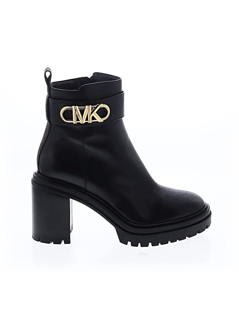 Pre-owned Michael Michael Kors Ankle Boots In Black