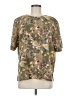 Modern Essentials 100% Polyester Floral Brown Short Sleeve Blouse Size M - photo 1