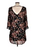 Socialite Black 3/4 Sleeve Blouse Size L - photo 2